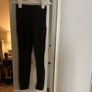 lululemon athletica Black Leggings with Ankle Perforation